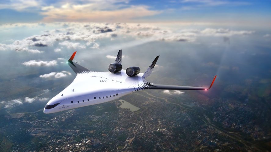 The 200-passenger Horizon is the latest addition to Natilus's family of blended wing body aircraft,
which delivers exceptional fuel efficiency and higher payloads.